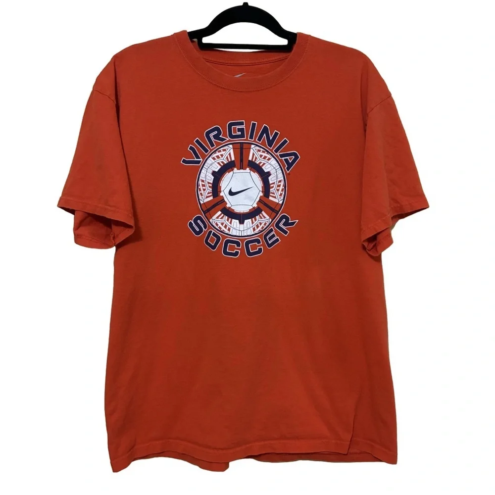 Virginia Tech Hokies Soccer Tee Men’s L Nike Loose Fit Short Sleeve T-Shirt
